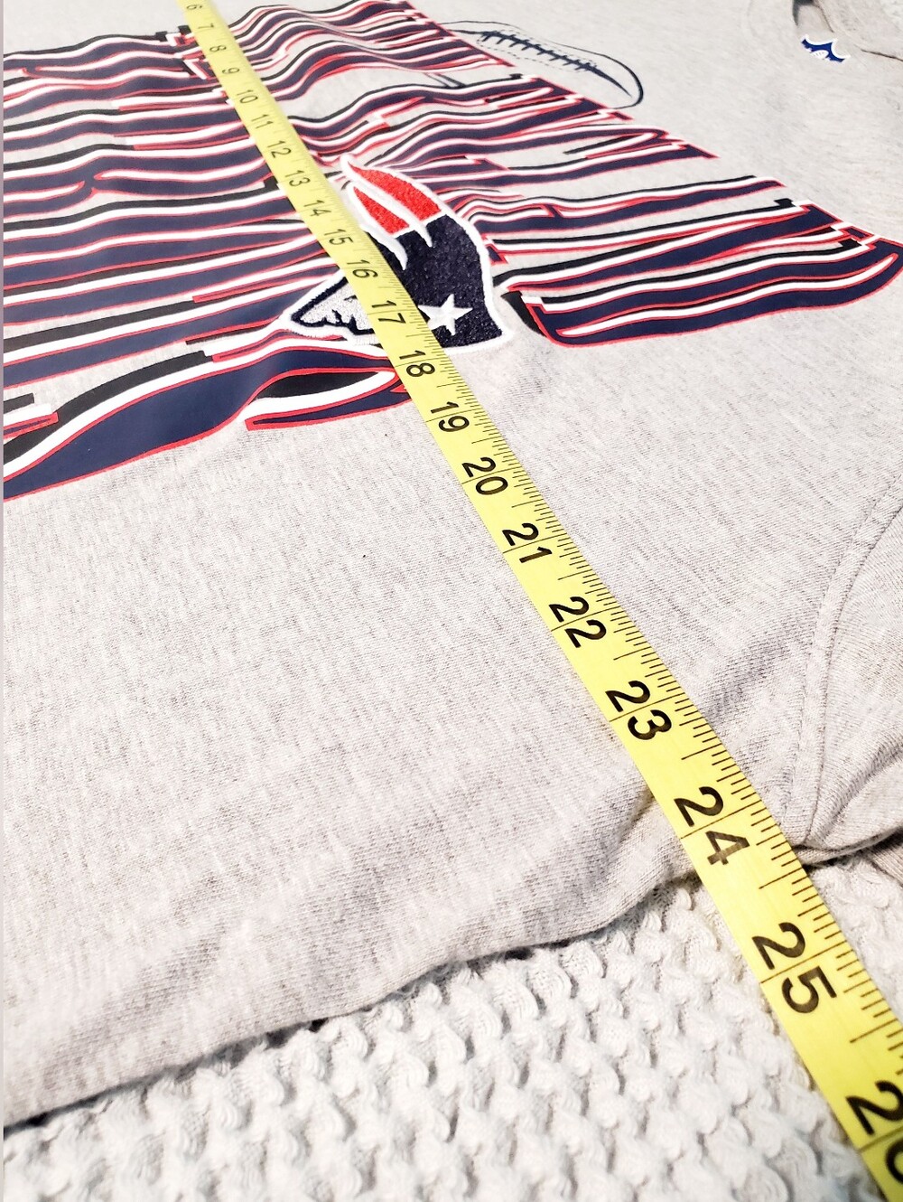 New England Patriots NFL Gray Long-Sleeve Tee XL - Picture 8 of 9